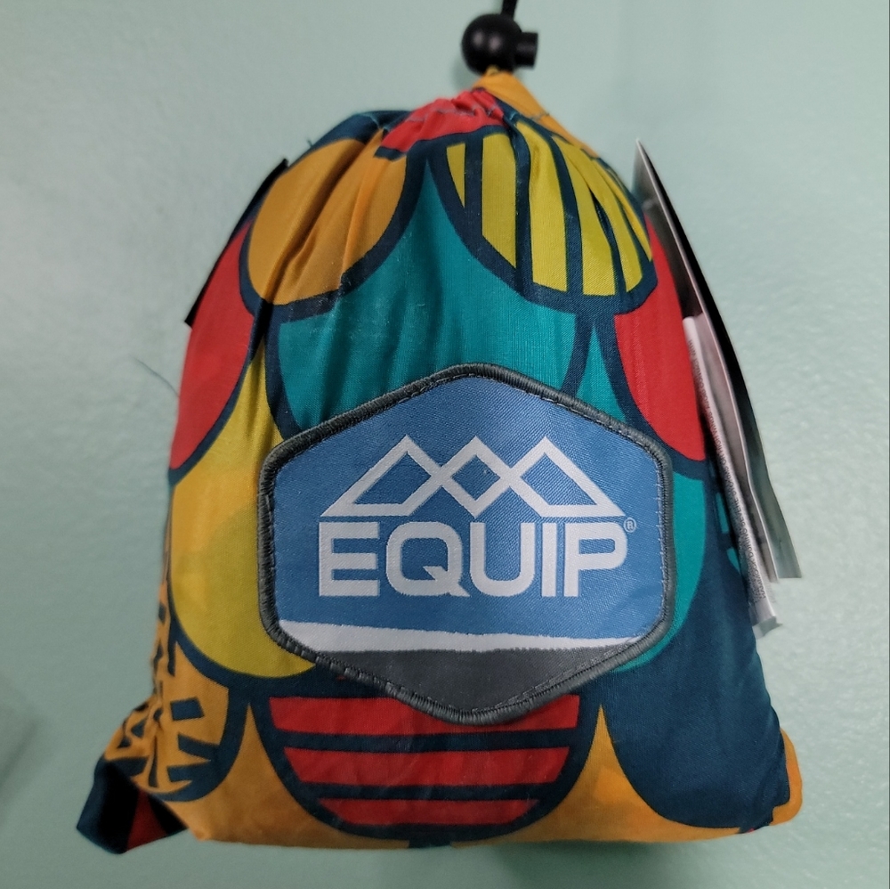 Equip Lightweight One Person Travel Hammock 116" x 59" Collage Play/Scales